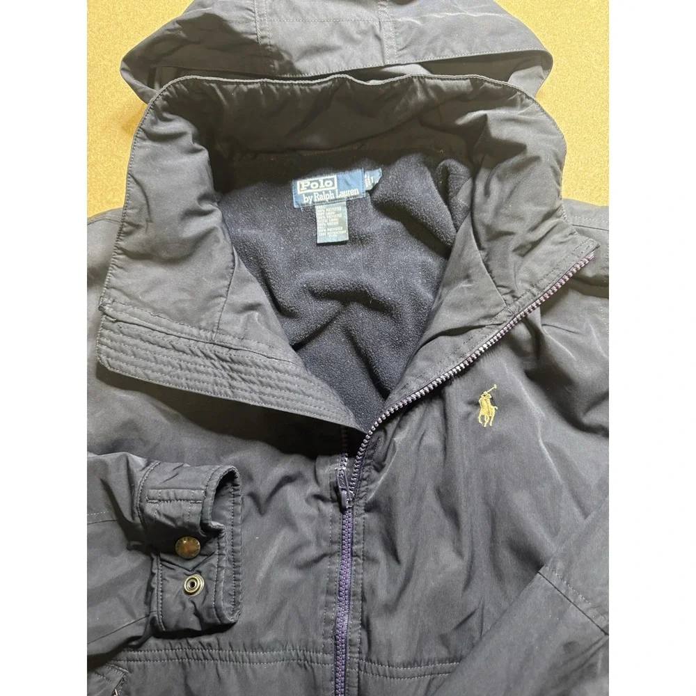 Polo Ralph Lauren Bomber‎ Jacket Men's Medium L blackFull Zip